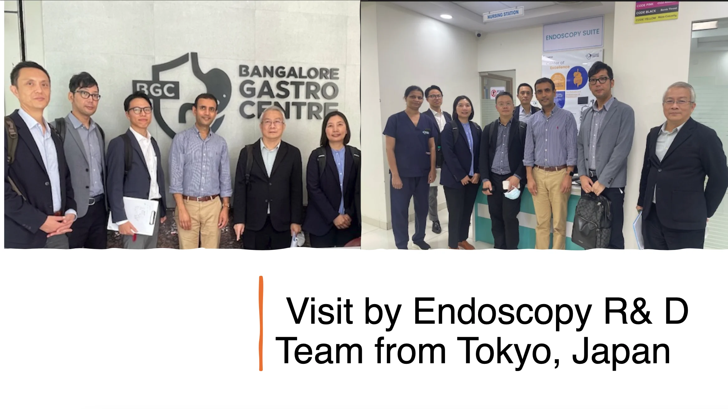 Visit by Endoscopy R& D Team from Tokyo, Japan - Dr. Yogananda Reddy