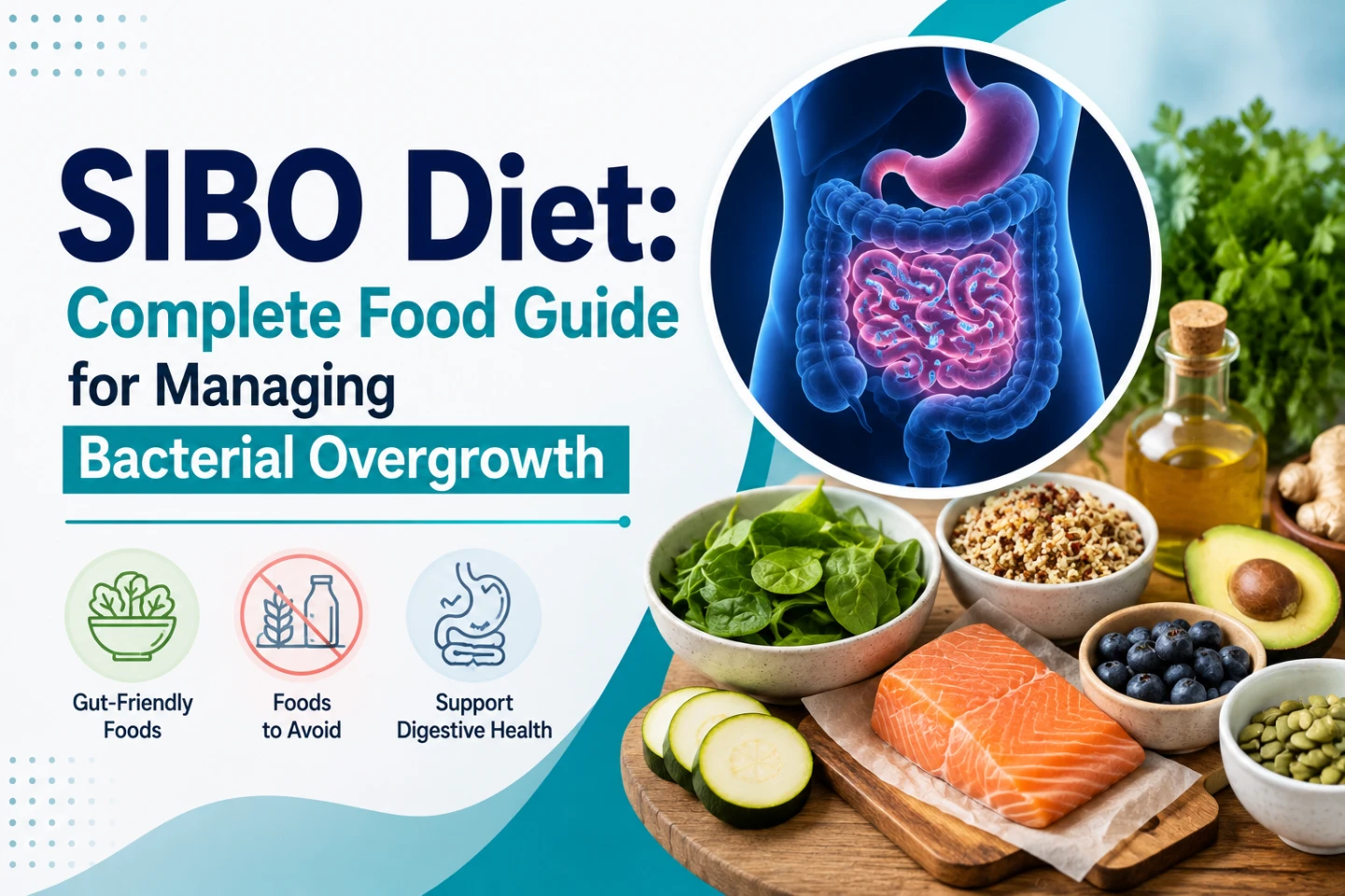 SIBO Diet Guide: What to Eat, Foods to Avoid & Meal Plans 